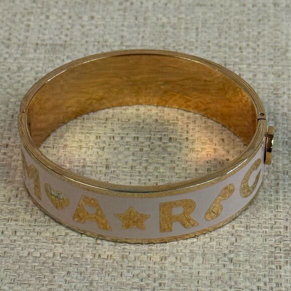 Marc Jacobs Rose Gold & Pink Hinged Bracelet - Picture 3 of 4